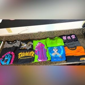 Skating Tee Collection Bundle 11 Shirts Included